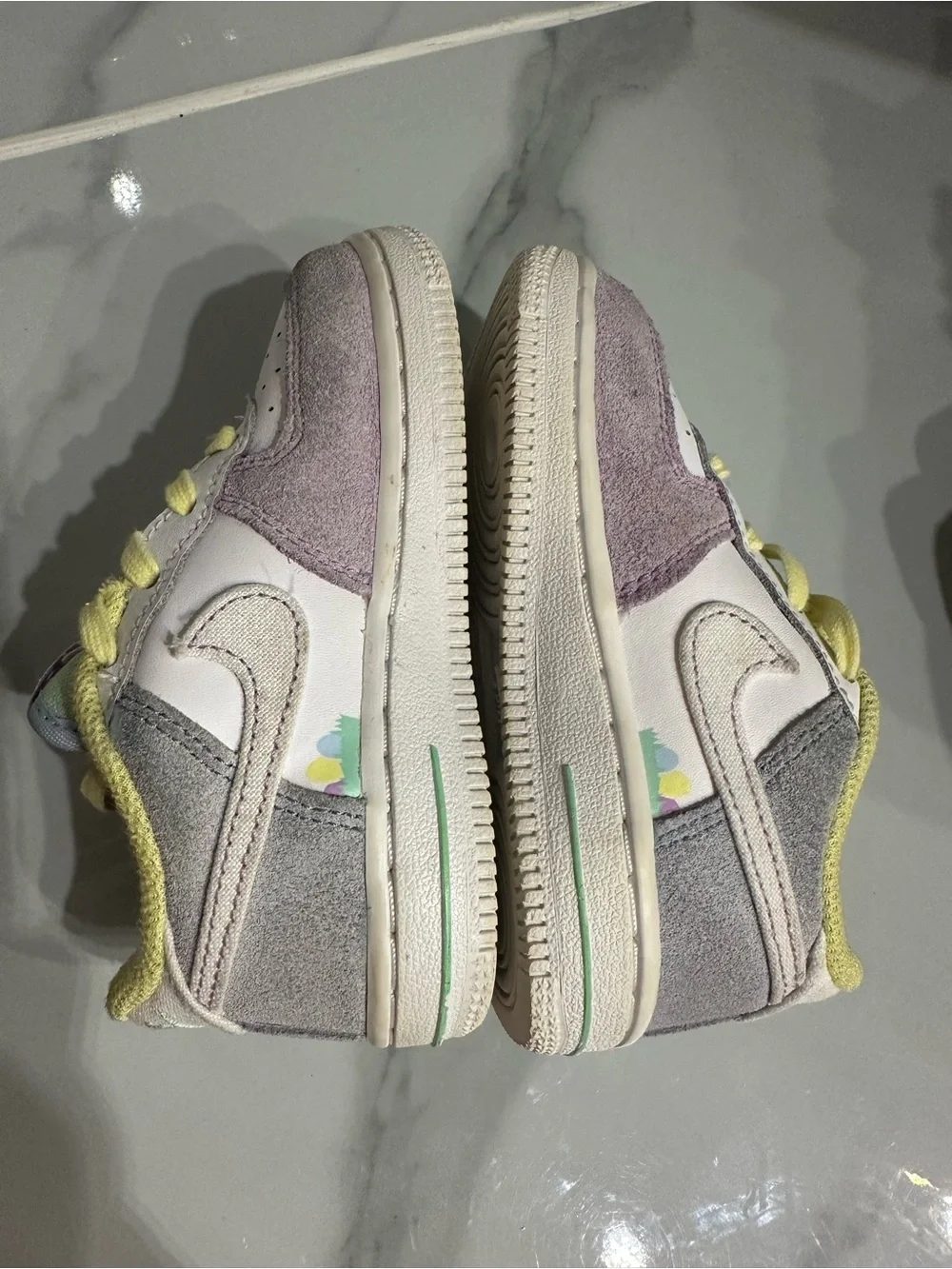 Nike Kids Sneakers - White, Lavender & Yellow